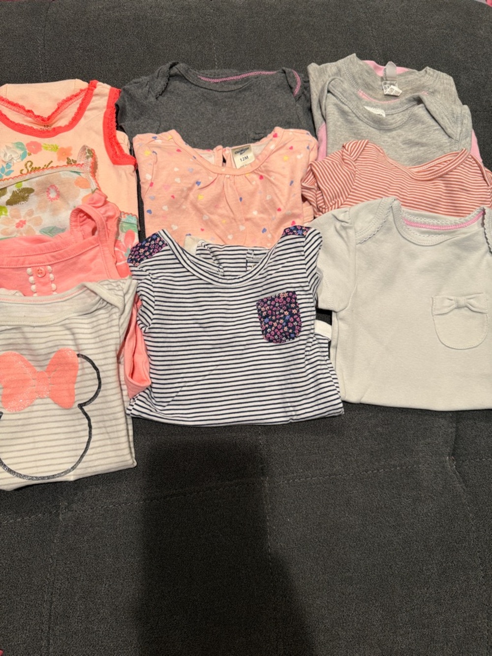 Mixed Baby Girl Onesies-Set of 11